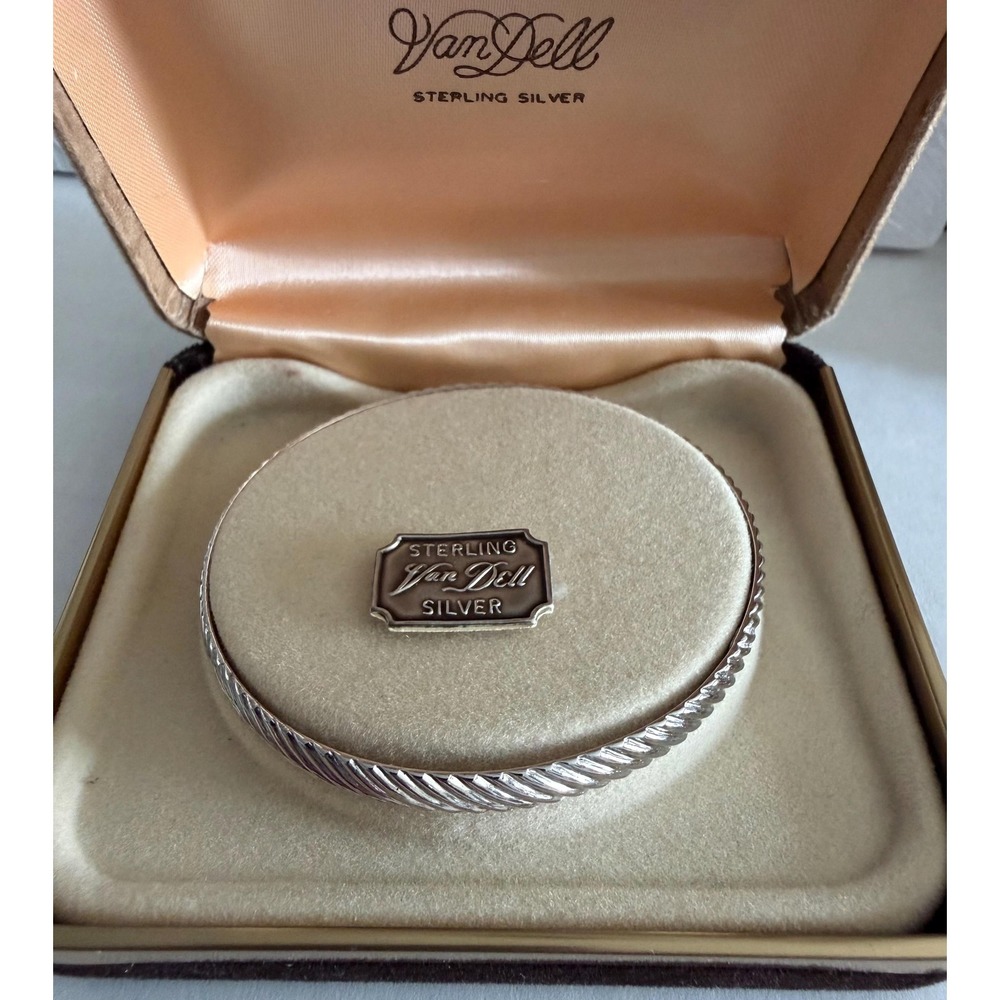 Van Dell Sterling Silver Bangle Bracelet Cable design